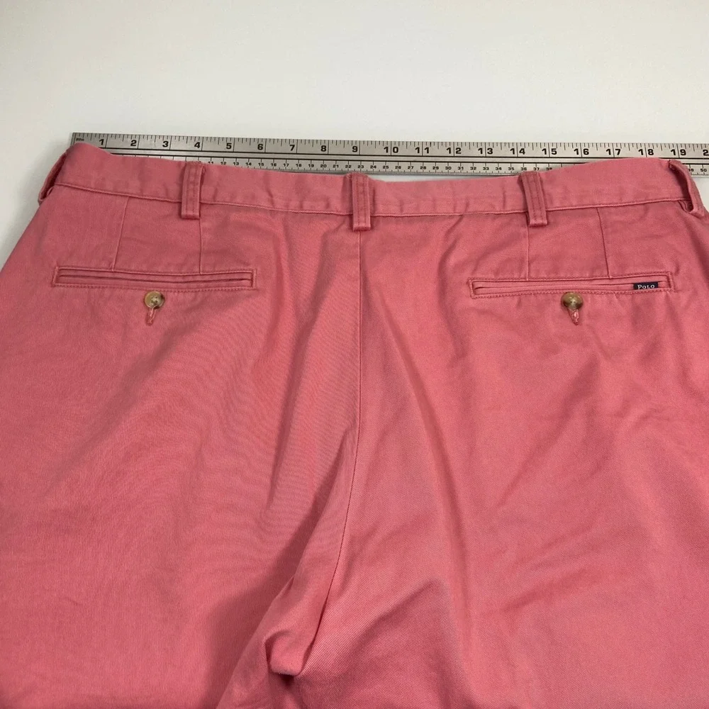 Polo Ralph Lauren Mens 38 Pink Chino Shorts Cotton Classic Fit 9‎ Inseam Preppy